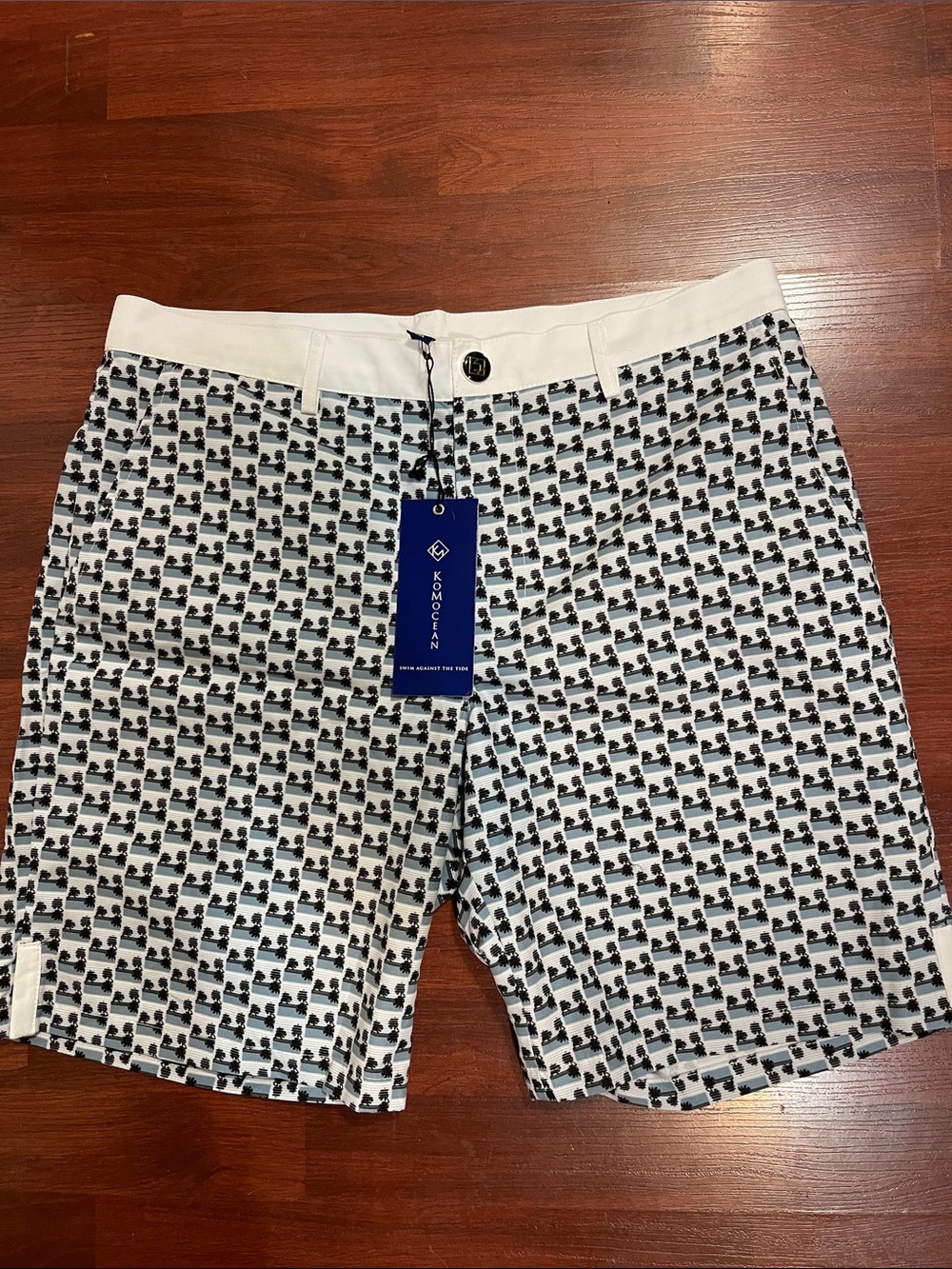 KoMocean Remy Cabana Blue swim shorts